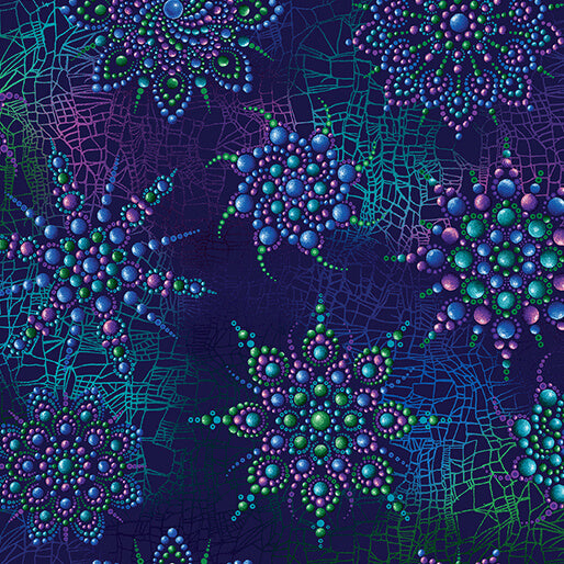 Cirrus Beaded Medallion from On Dragonfly Wings collection by Ann Lauer for Benartex