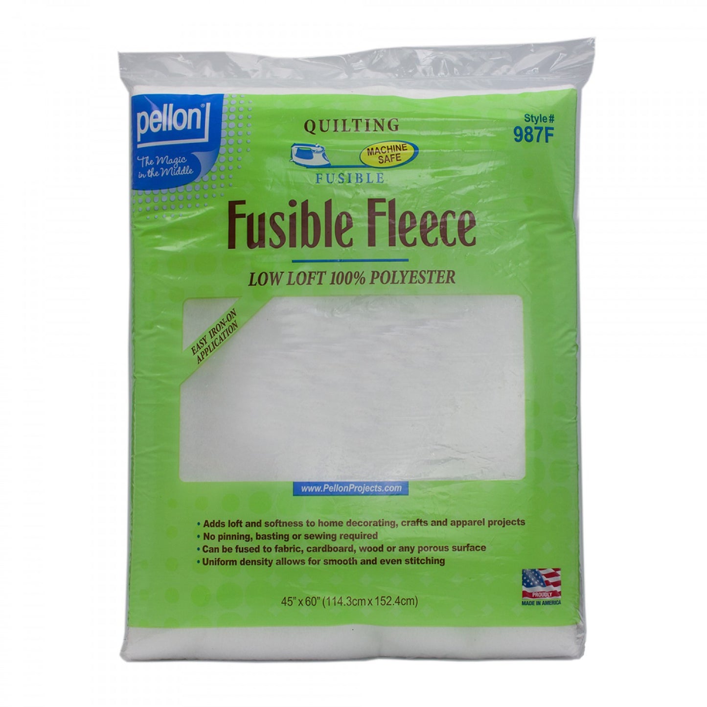 Fusible Fleece Pellon 45in x 60in # 2103P *