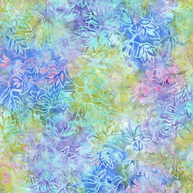 Garden Tulips Batik Fabric