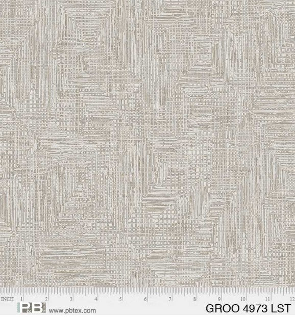Grass Roots Gray Grasscloth 108" Wideback Fabric