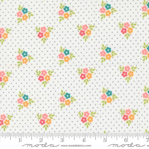 Strawberry Lemonade Floral Clouds 37672 11 Cotton Fabric by Moda *