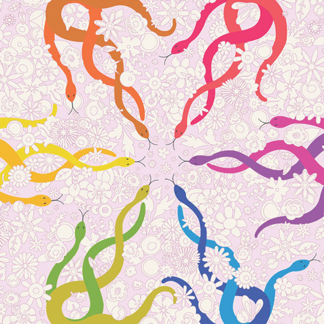 Wildflowers, Hideaway Lavendar Cotton Fabric