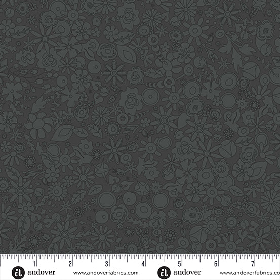 2024 Sun Print Black Cotton Fabric by Allison Glass for Andover Fabrics (Copy)