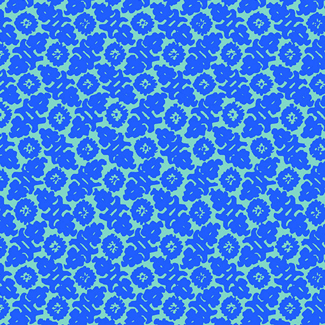 Chrysanthemum Tapestry Juniper Cotton Fabric