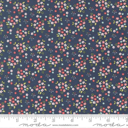 Delightfully Yours Navy 37705 19 Cotton Fabric