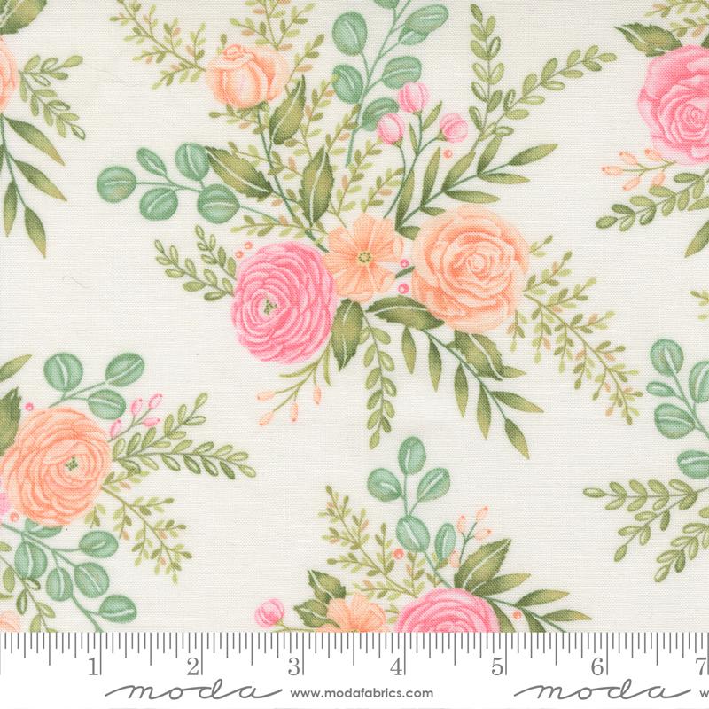 Kindness Floral Dogwood Cotton Fabric