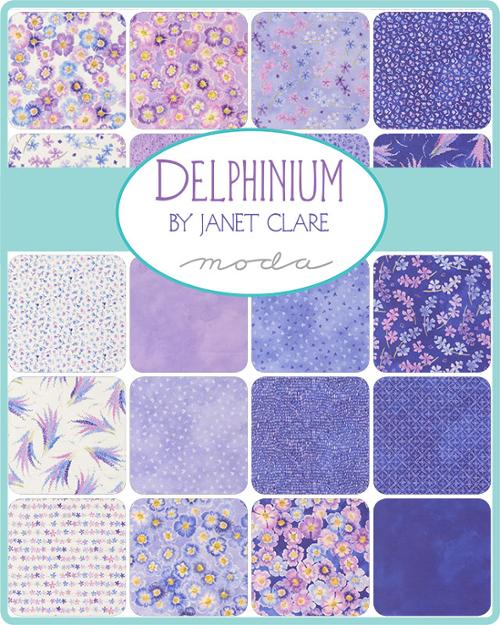 Delphinium Precuts Layer Mini Charm