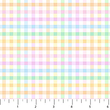 Dovetail Pastel checked cotton fabric