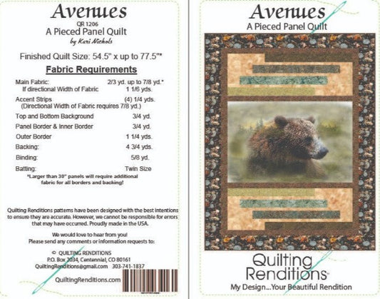 Avenues PDF Quilt Pattern by Quilting Renditions