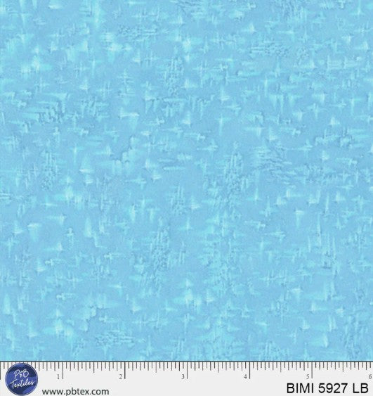 Bear in Mind Blue Cross Hatch Texture Cotton Fabric by PB Textiles