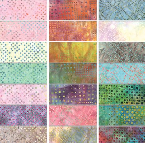 Bali Dot Craze Strip-pies Jelly Roll 2 1/2" Strips