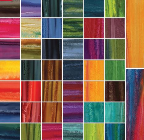 Bali Landscape Strip-pies Jelly Roll 2 1/2" Strips