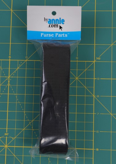 Strapping- 1-1/2in x 3 yd-black Polypro Webbing