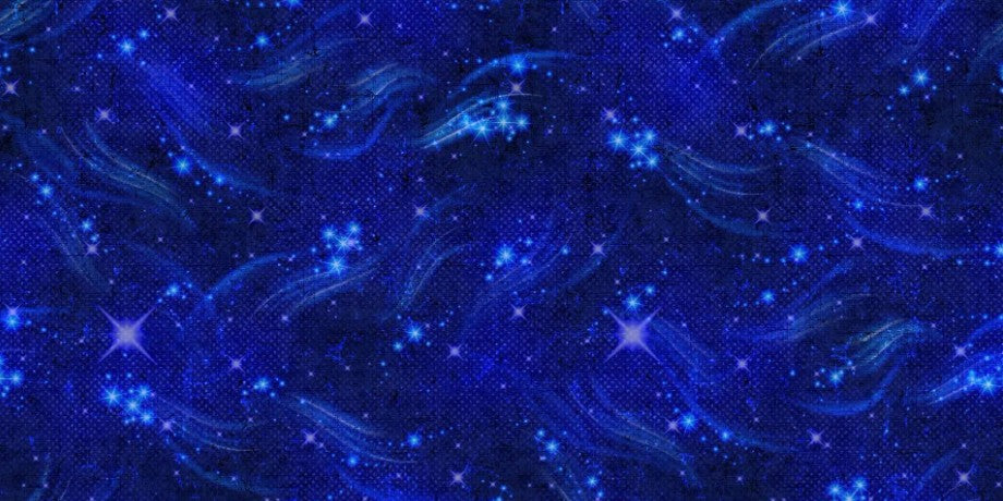 Blessings Starry Night Cotton Quilting Fabric