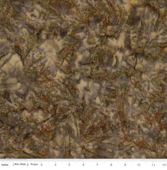 Expressions Multicolor brown Batik Fabric by Riley Blake *