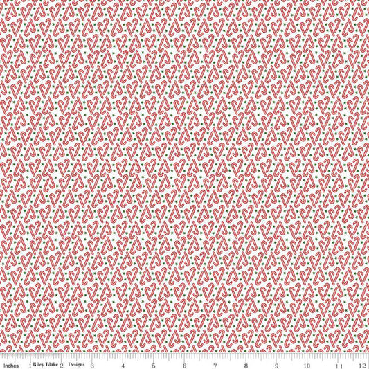 The Magic of Christmas Cancy Canes Fabric *