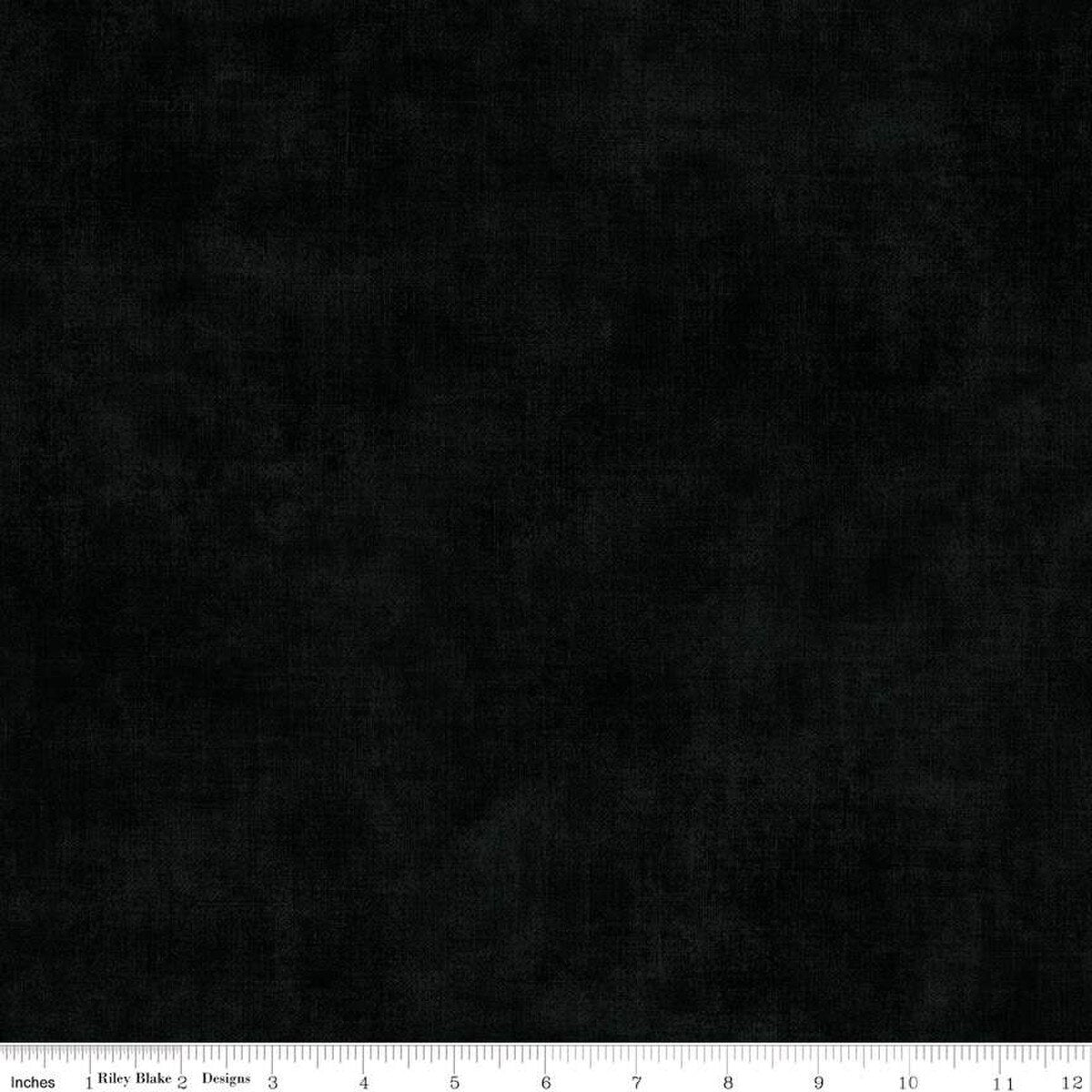 Shabby Shades grunge Color Black cotton fabric *