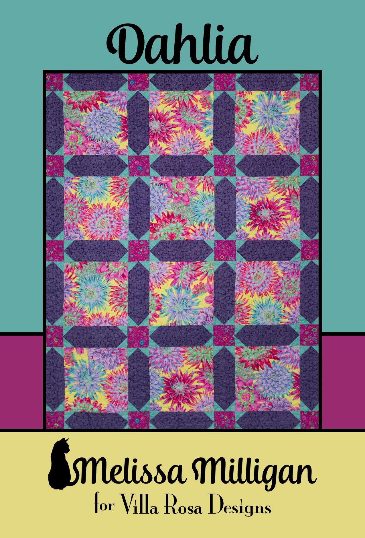 Dahlia PDF Quilt Pattern by Villa Rosa Designs