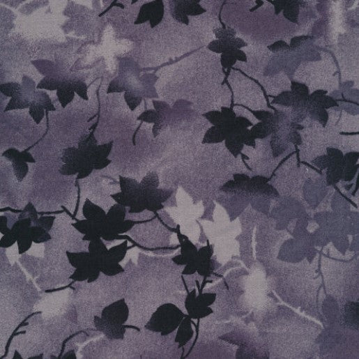 Dark Grey Ivy Wide Backing Fabric *
