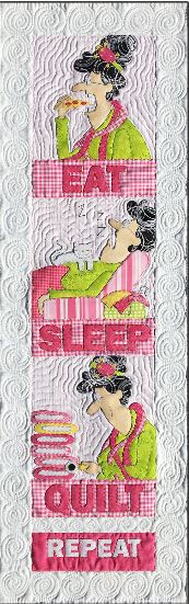 Eat Sleep Quilt Repeat Quilt Wall Hanging Pattern