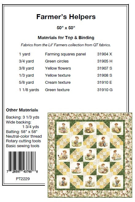 Farmer's Helper PDF Download Quilt Pattern by Pine Tree Country Quilts