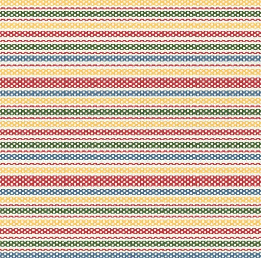 Fence Stripe Cotton Fabric, by Paint Brush Studios