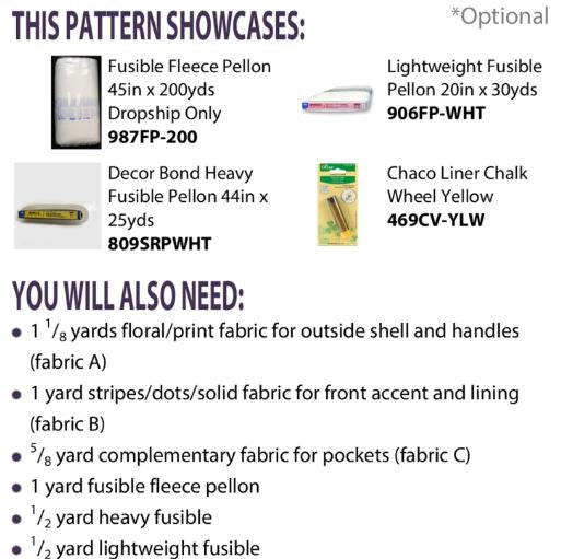 Gift Bag Tote by Cut Loose Press Pattern