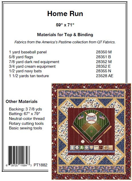 Home Run PDF Download Quilt Pattern by Pine Tree Country Quilts