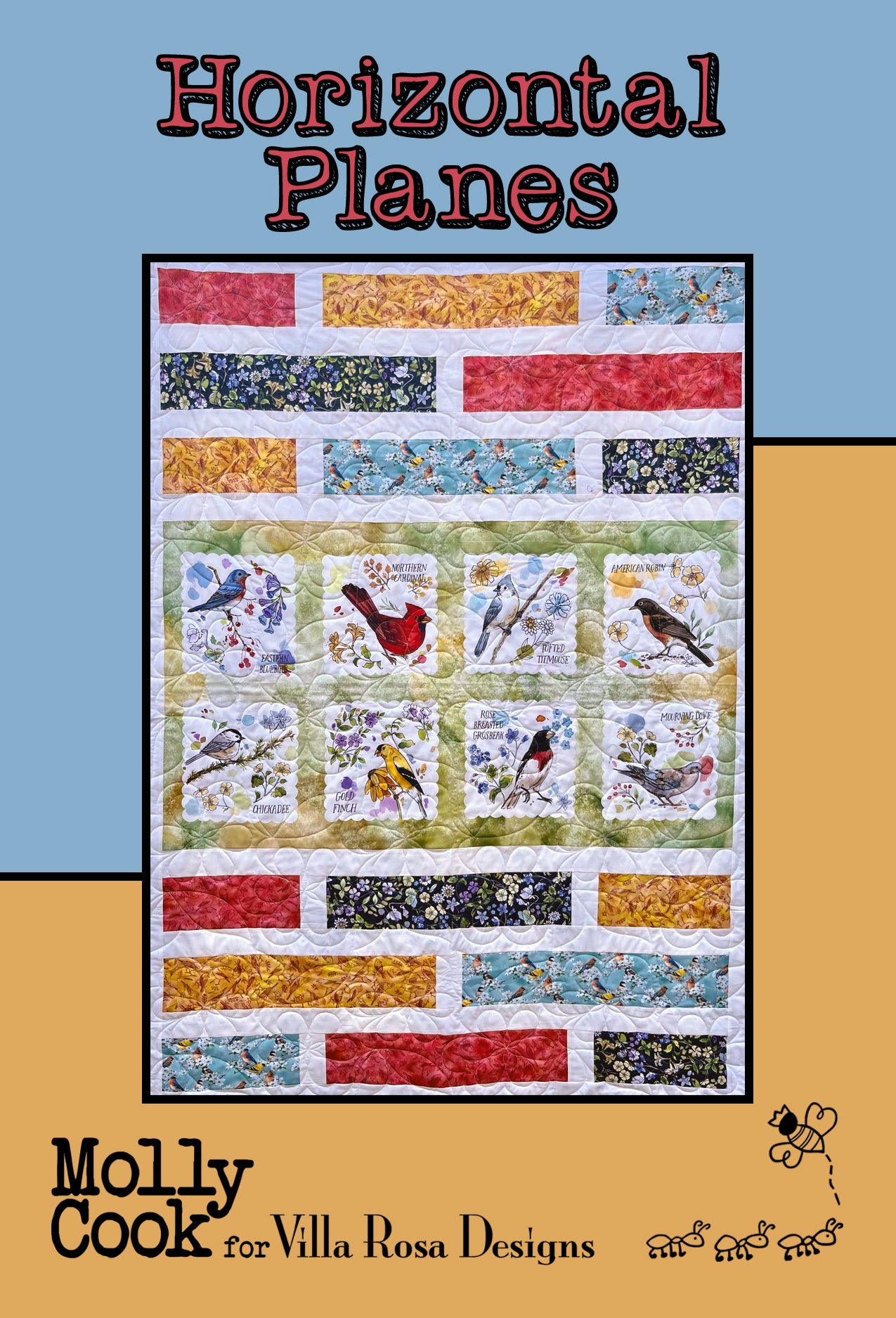 Horizontal Planes PDF Quilt Pattern by Villa Rosa Designs