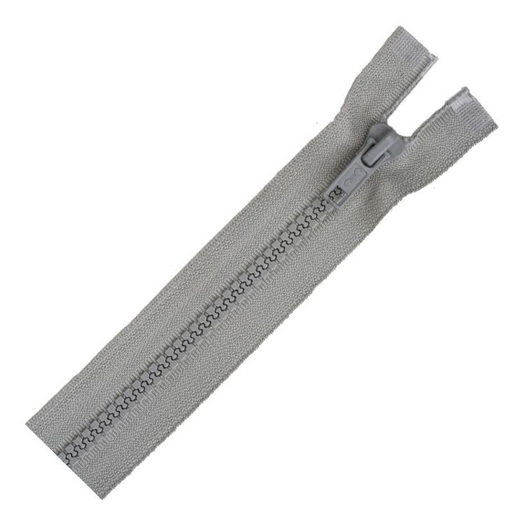 Separating Grey Molded Zipper 24" F4324 23A Coats & Clark#2
