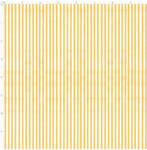 Lazy Stripe Yellow and White Fabric