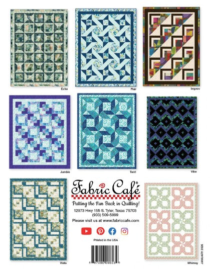 Make It Scrappy With 3-Yard Quilts Pattern Book by Donna Robertson for Fabric Cafe
