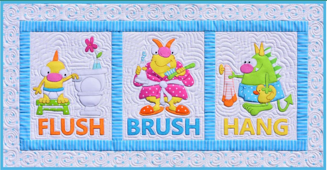 Monsters Quilt / Wall Hanging Pattern by Amy Bradley