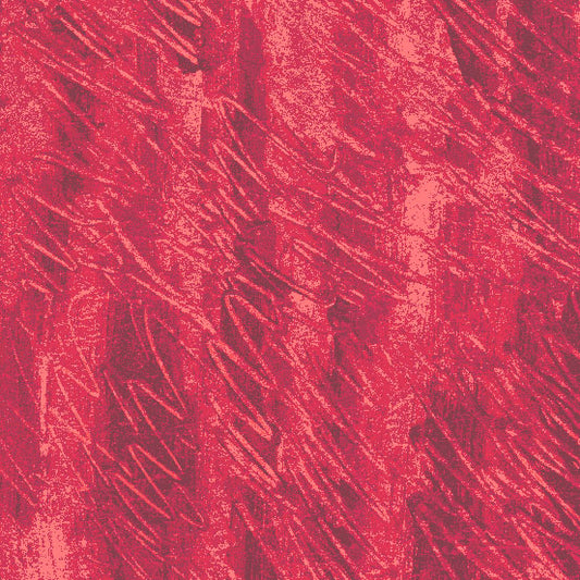 Fingerpainting Red Cotton Fabric from A Very Hungry Caterpillar Collection by Eric Carle *