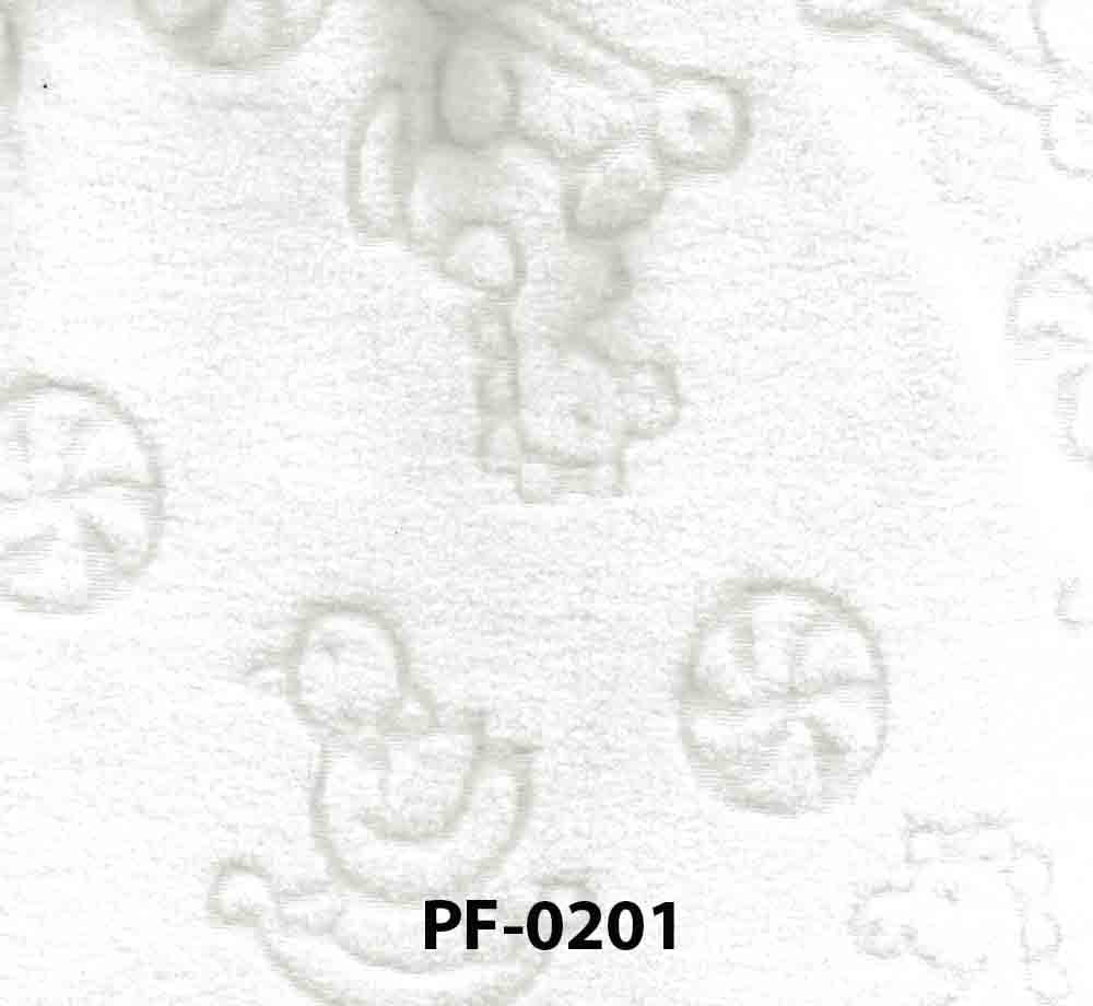 Sculpted Baby Toys Ivory Fleece Fabric