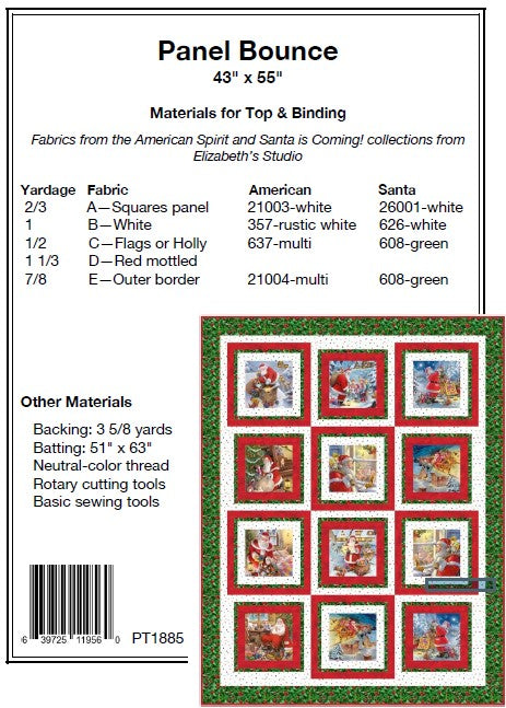 Panel Bounce PDF Download Quilt Pattern by Pine Tree Country Quilts