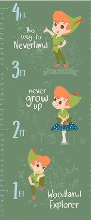 Peter Pan Growth Chart Fabric Panel #4