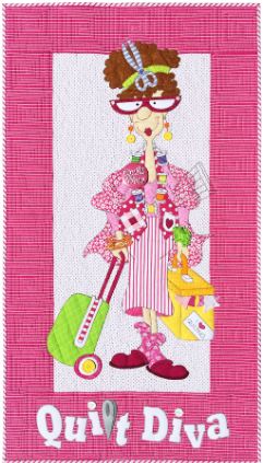 Quilt Diva Quilt Wall Hanging Pattern by Amy Bradley