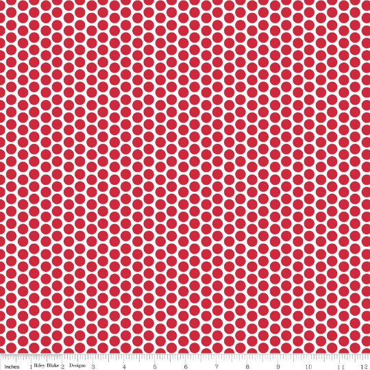 Red Honeycomb Dot Reversed *
