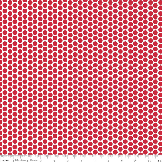 Red Honeycomb Dot Reversed *