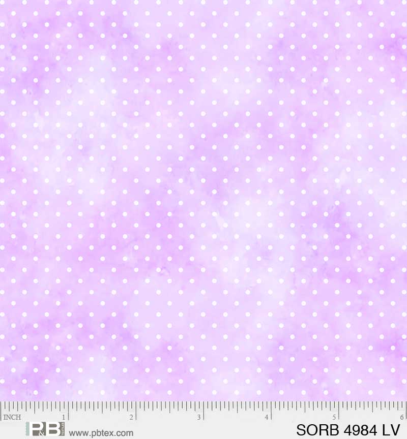 Violet Sorbet Pin Dot Cotton Fabric