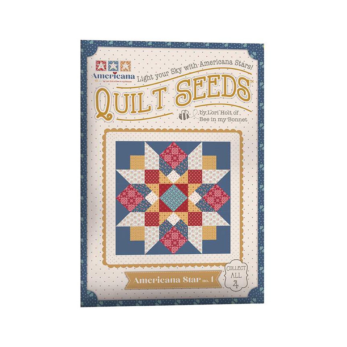 Lori Holt Quilt Seeds Pattern Americana Star No. 1