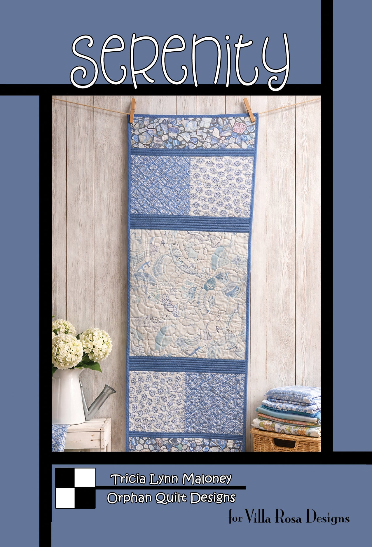 Serenity PDF Quilt Table Runner Pattern by Villa Rosa Designs