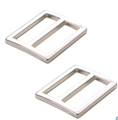 Slider Flat Widemouth 1in Nickel Set of Two ByAnnie