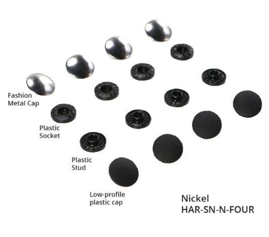 Tool-free Snaps - Set of Four - Nickel by Annie