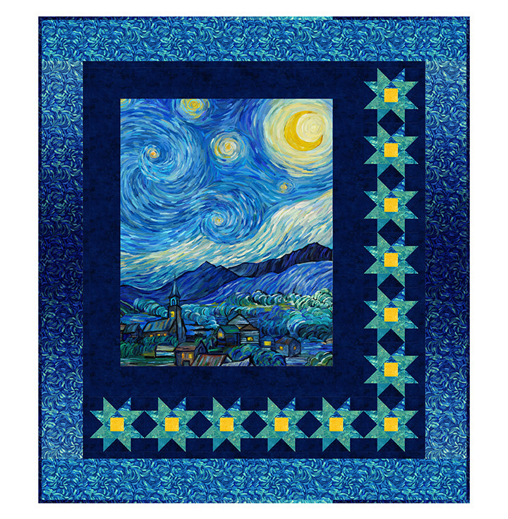Stars at Midnight Quilt Pattern