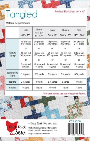 Tangled Quilt Paper Pattern