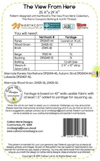 The View From Here Panel Pattern