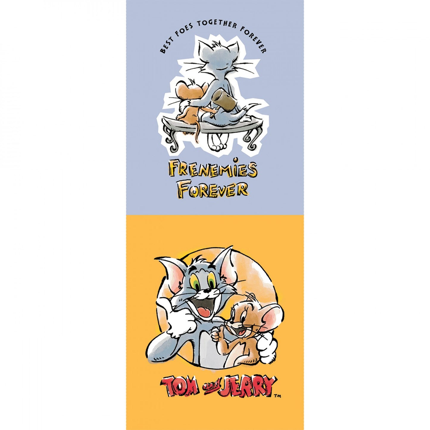 Tom & Jerry Frenemies Forever Fabric Panel #1 **