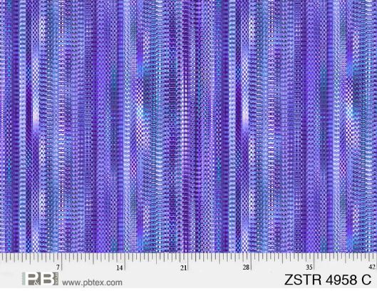 Zipper Stripe Shades of Purple 108" Wide Backing *